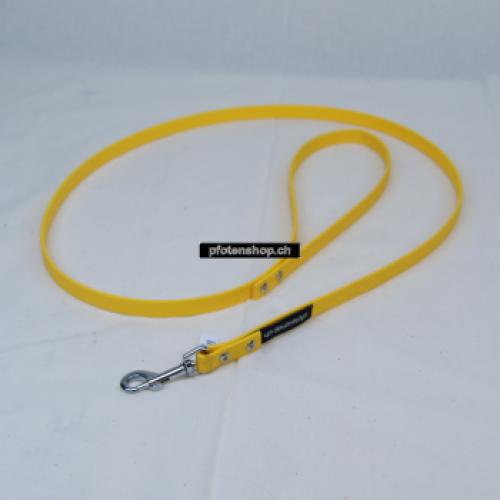 Leine Biothan, Stadtleine 1.2m mit Handschlaufe, sonnengelb, 12mm/1.2m,