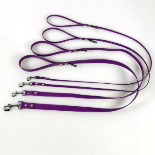 Leine Biothan, Stadtleine 1.2m mit Handschlaufe, violett, 12mm/1.2m,