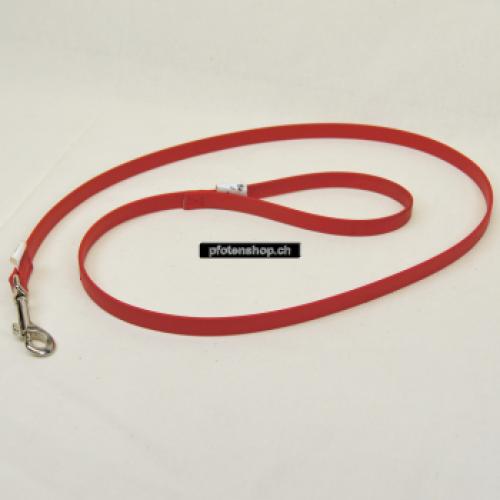 Leine Biothan, Stadtleine 1.2m mit Handschlaufe, rot, 25mm/1.2m,