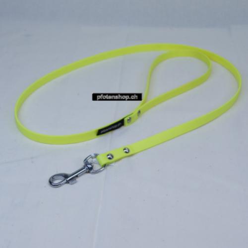 Leine Biothan, Stadtleine 1.2m mit Handschlaufe, neongelb, 25mm/1.2m,