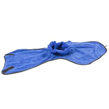 DuvoPlus Bademantel Hund Microfiber L 40 cm blau