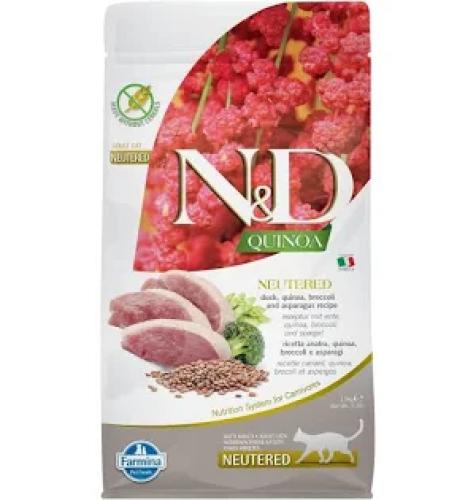 Farmina N&D Quinoa Neutered Ente Katzenfutter 1,5 kg