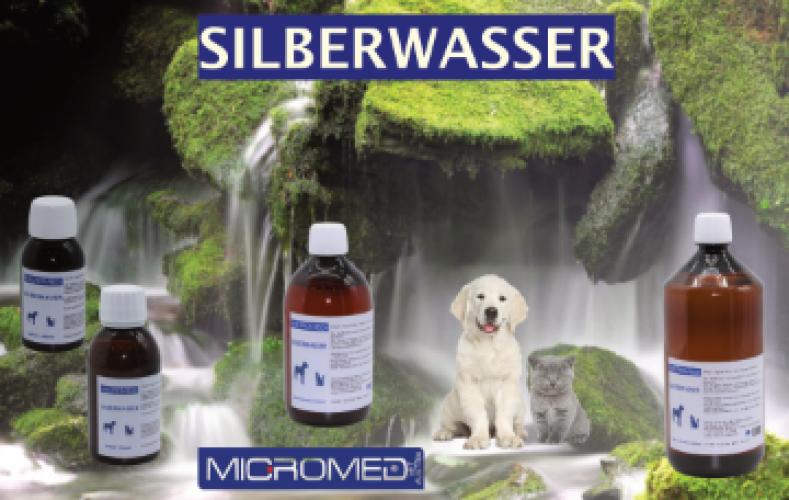 Kollodiales Silberwasser für Tiere, Argentum Collaidale, 40 ppm - Micromed - 100 ml