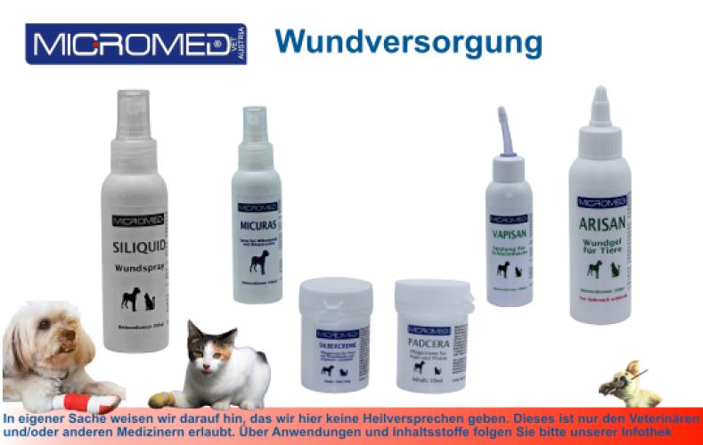 Wundspülung für Hund und Katze, Vapisan 100ml - Micromed