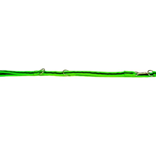 Hundeleine eingefasst leuchtgrün (9), 3-fach verstellbar, 200cm/25mm