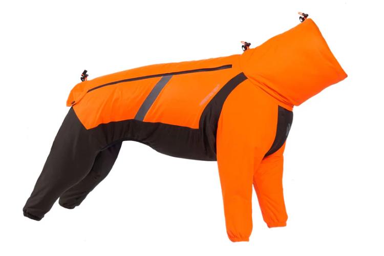 Regenoverall Hund 65 orange/schwarz – Fjord Overall Raincoat, Non-stop dogwear