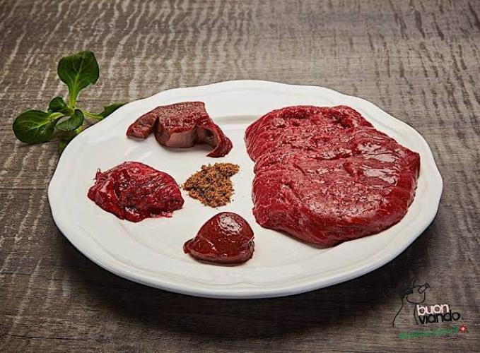 BARF Rind 70 % Muskelfleisch + 30 % Herz 1 kg – buon viando