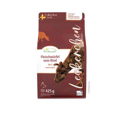 Hundesnack Fleischwürfel vom Rind 425 g – PerNaturam