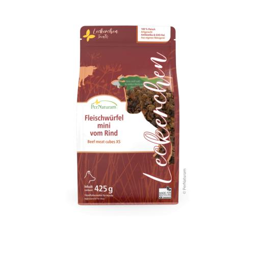 Hundesnack Fleischwürfel mini vom Rind 425 g – PerNaturam