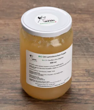 Bio Lammknochen-Suppe 600 ml für Hunde & Katzen – buon viando