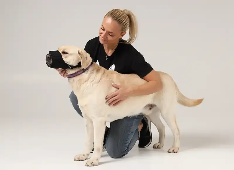 Hundemaulkorb Giftköderschutz Netz/Leckschutz XS kurz – Nature Pet