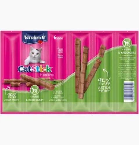 Katzensnack Cat Stick Huhn & Katzengras – Vitakraft