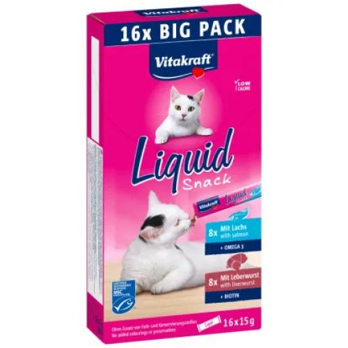 Katzensnack Liquid Multipack Leberwurst & Lachs – Vitakraft