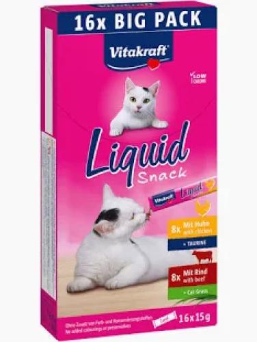 Katzensnack Liquid Multipack 16×15 g – Vitakraft