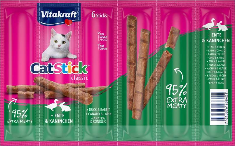 Katzensnack Cat Stick Ente & Kaninchen – Vitakraft