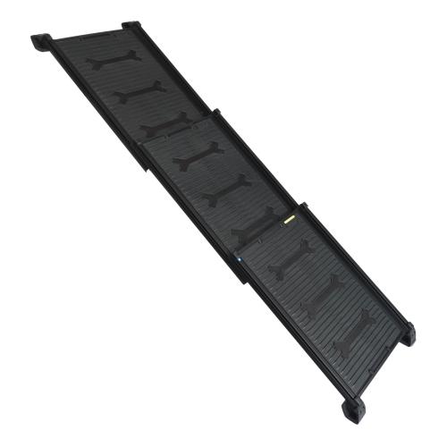 4pets Easy-Steps Teleskop-Hunderampe, L=70-160cm, B=42cm, belastbar bis 100kg