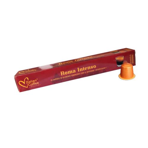 10 Roma Intenso Italian Coffee Aluminum Capsules