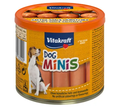 Dog Minis® – 120 g – Vitakraft - kleine Snack-Würstchen für Hunde