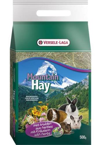 Heu für Nager Bergwiesenheu mit Kräuter, 500 g – Versele-Laga