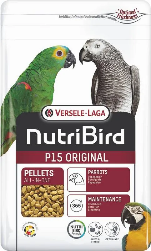 Papageienfutter NutriBird P15 Original, Erhaltungsfutter, 1 kg – Versele-Laga
