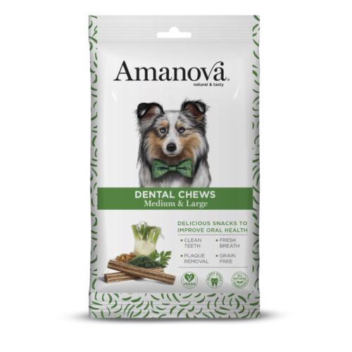 Dog Dental Chews Small & Mini – 110 g – Amanova - Dental-Kausnack für kleine Hunde 