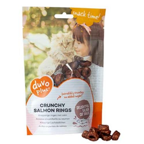 Katzensnack Crunchy Salmon Rings – knusprige Lachs-Ringe – 50 g – duvoplus