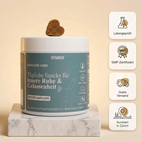 Hundesnack Vitawoof Pawsitive Vibes Hundesnack 180 g ca. 60 Stück