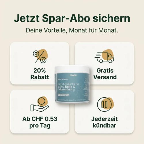 Hundesnack Vitawoof Pawsitive Vibes Hundesnack 180 g ca. 60 Stück
