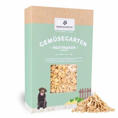 Pastinakenwürfel für Hunde – Gemüsebeilage 600 g – PAWS & PATCH