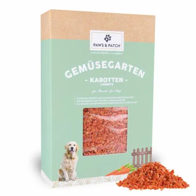 Karottenflocken für Hunde 900 g – Paws & Patch