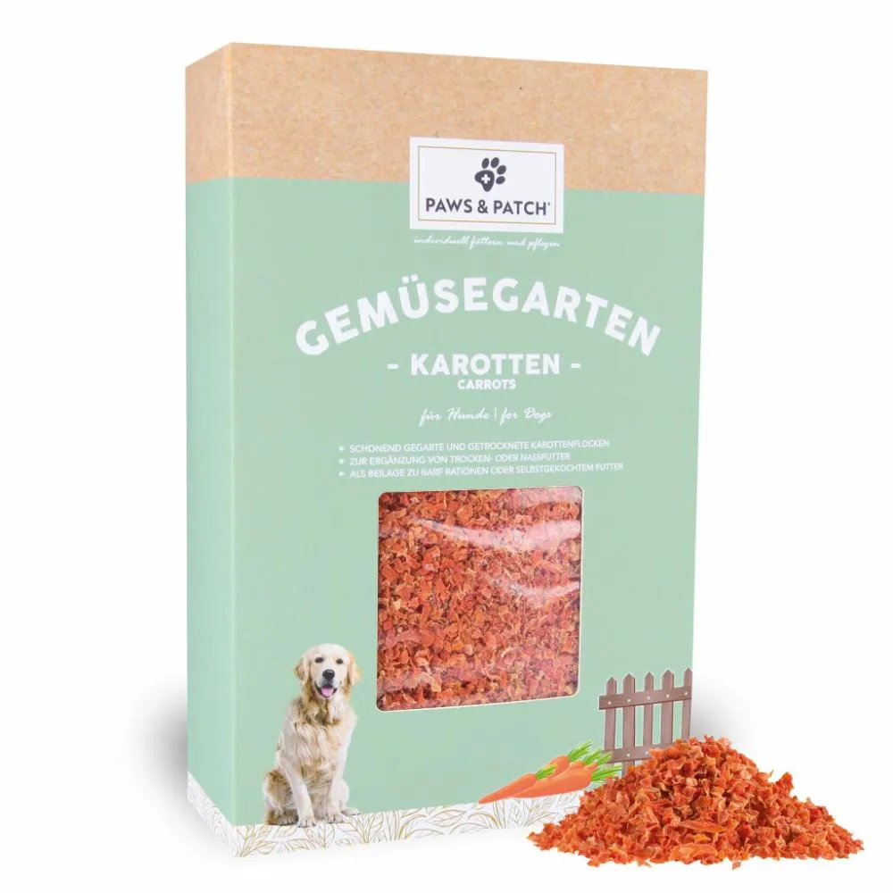 Karottenflocken für Hunde 900 g – Paws & Patch