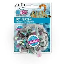 Katzenspielzeug Knotty Habit Yarn Crinkly Ball (7cm) – All For Paws