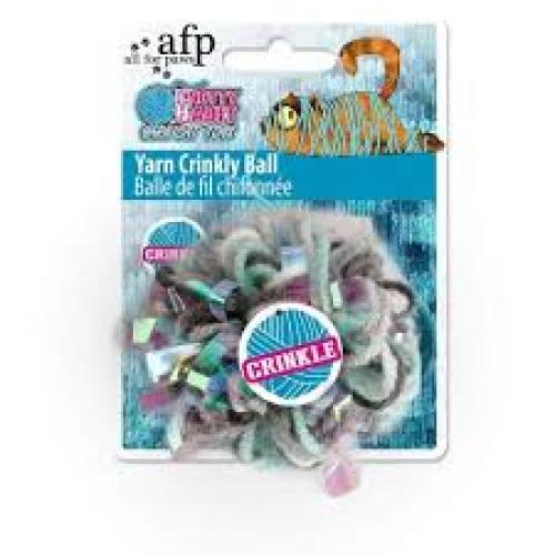 Katzenspielzeug Knotty Habit Yarn Crinkly Ball (7cm) – All For Paws