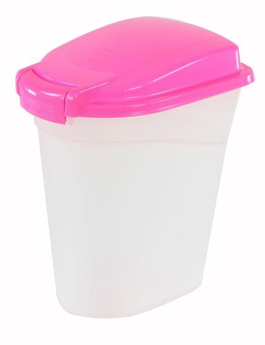 Hundedecke Vorratsbehälter Trapo M 15 l Rosa mit Deckel 36x26x41 cm – swisspet
