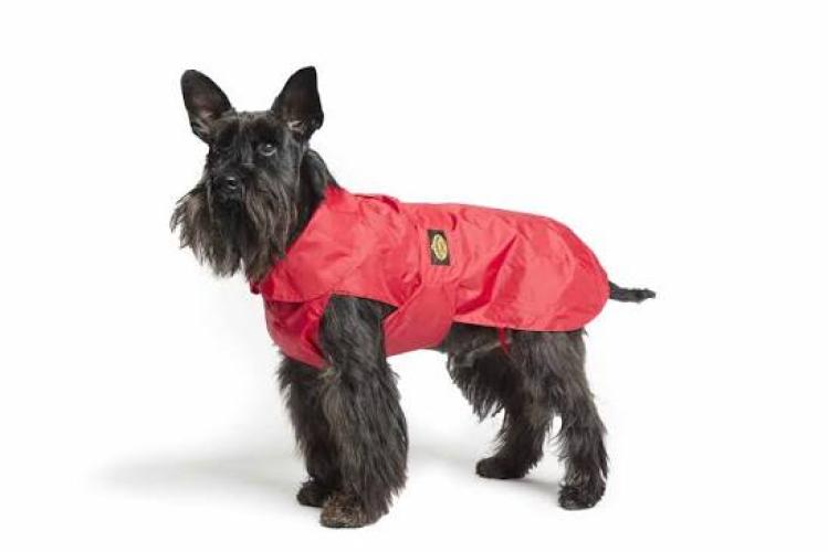 Fashion Dog - wasserabweisender Hundemantel mit Fleecefutter Art. 110 – 39 cm, rot
