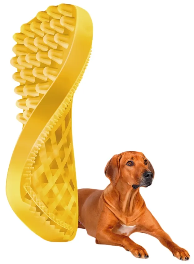 Pet+Me Dog Bürste Kurzhaar Gelb