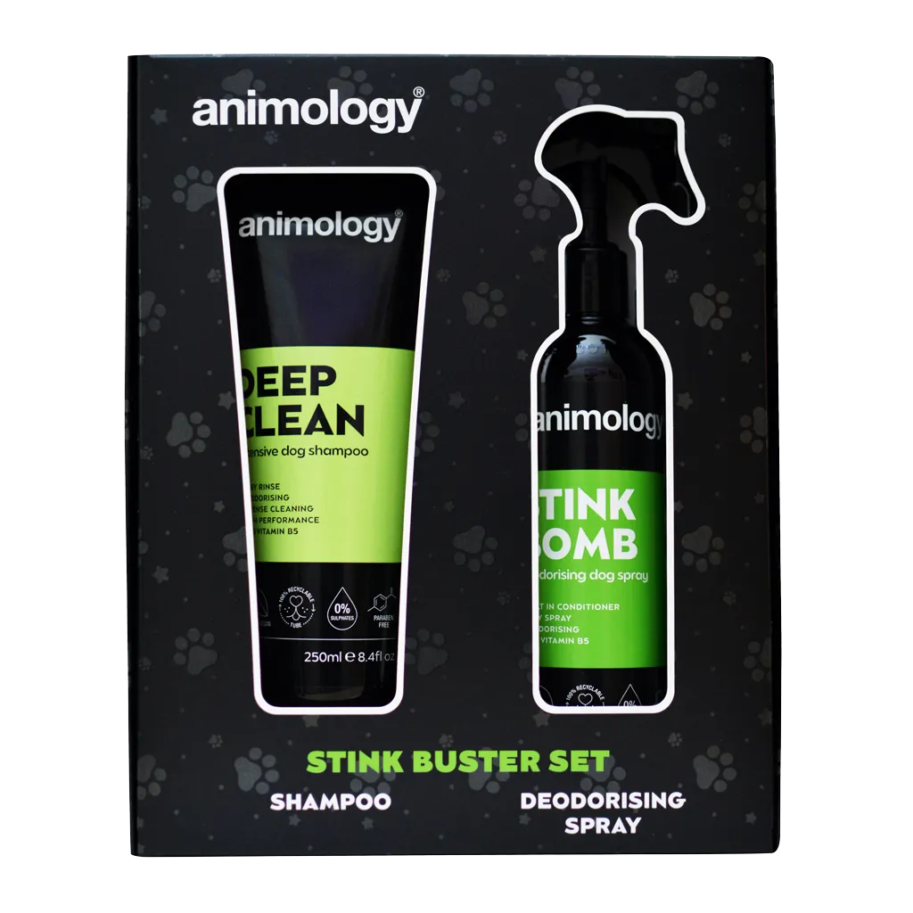 Animology Stink Buster Set Hundepflege Geruchskontrolle