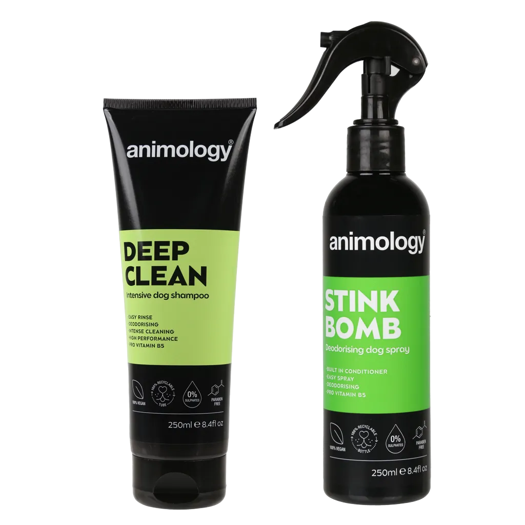 Animology Stink Buster Set Hundepflege Geruchskontrolle