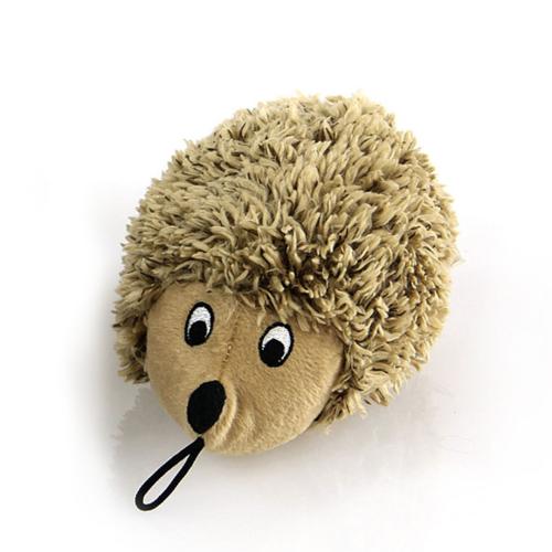 Hundespielzeug Plüsch Igel braun 19cm, ohne Quietscher – swisspet