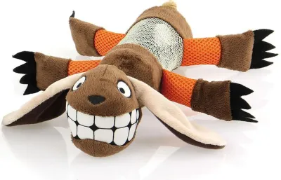 Hundespielzeug Bottle Dog,braun, L 46cm – swisspet