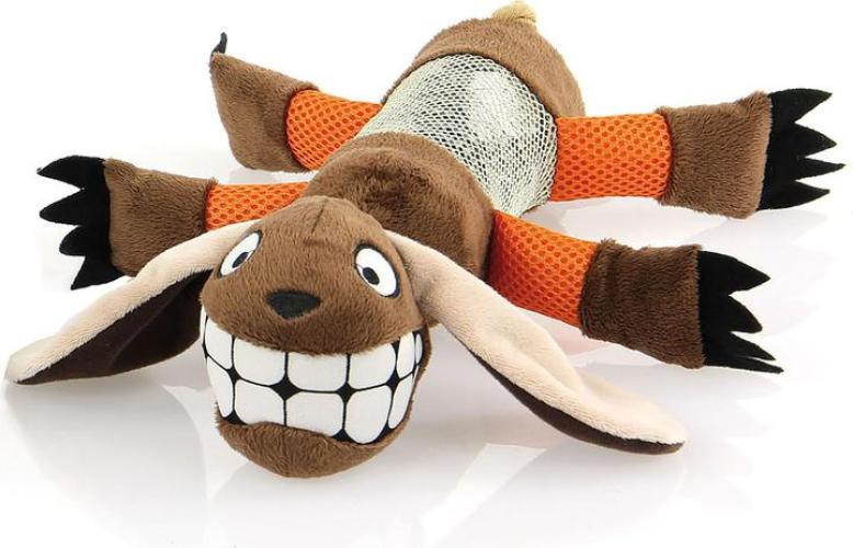 Hundespielzeug Bottle Dog,braun, L 46cm – swisspet