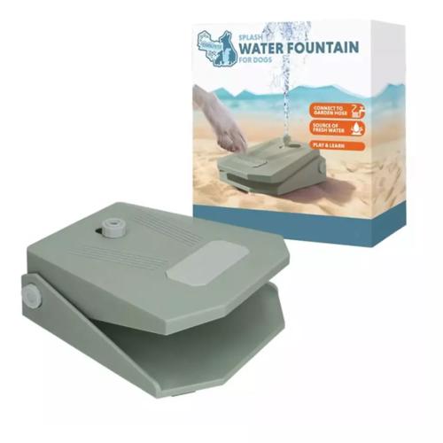 Coolpets Splash Water Fountain Olivgrün Trinkbrunnen für Hunde