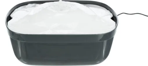 Trixie Trinkbrunnen Polygon Melamin 2,5 l grau weiss