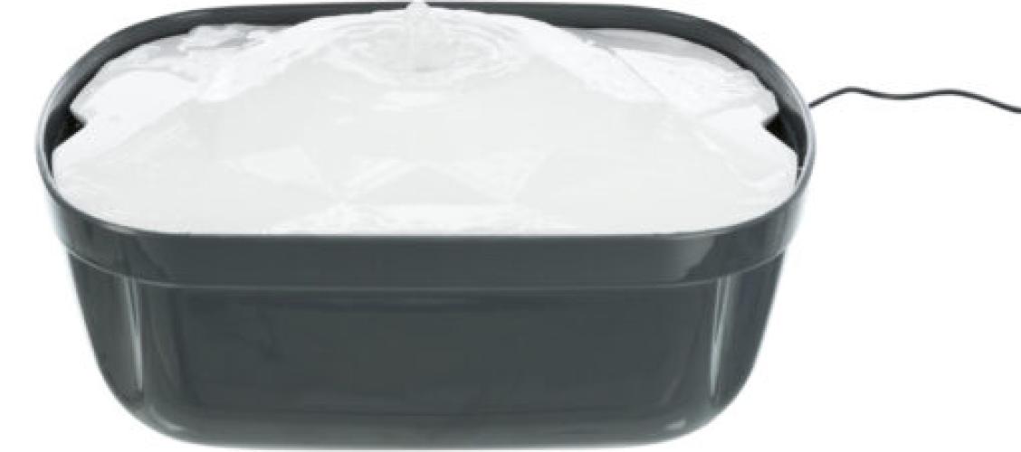 Trixie Trinkbrunnen Polygon Melamin 2,5 l grau weiss