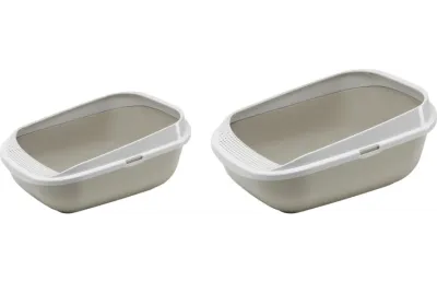 Flamingo Offene Katzentoilette Garfy Grau XXL 65 × 48 × 29,5 cm