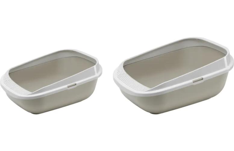 Flamingo Offene Katzentoilette Garfy Grau XXL 65 × 48 × 29,5 cm