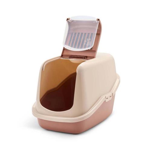 Katzentoilette Nesto, 56 x 39 cm H 38.5cm, Earth Collection, grün-weiss