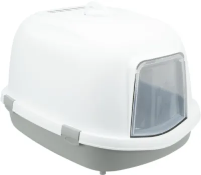 TRIXIE Katzentoilette Primo XXL Top Grau/Weiß 56 × 47 × 71 cm