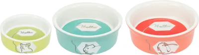 Trixie Keramiknapf Comic "Hello" 90 ml Ø 8 cm für Hamster