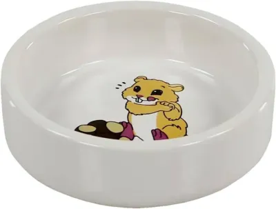 Nagernapf Keramiknapf Hamstero, weiss, Ø 8.5cm/H 3cm, 50ml – swisspet